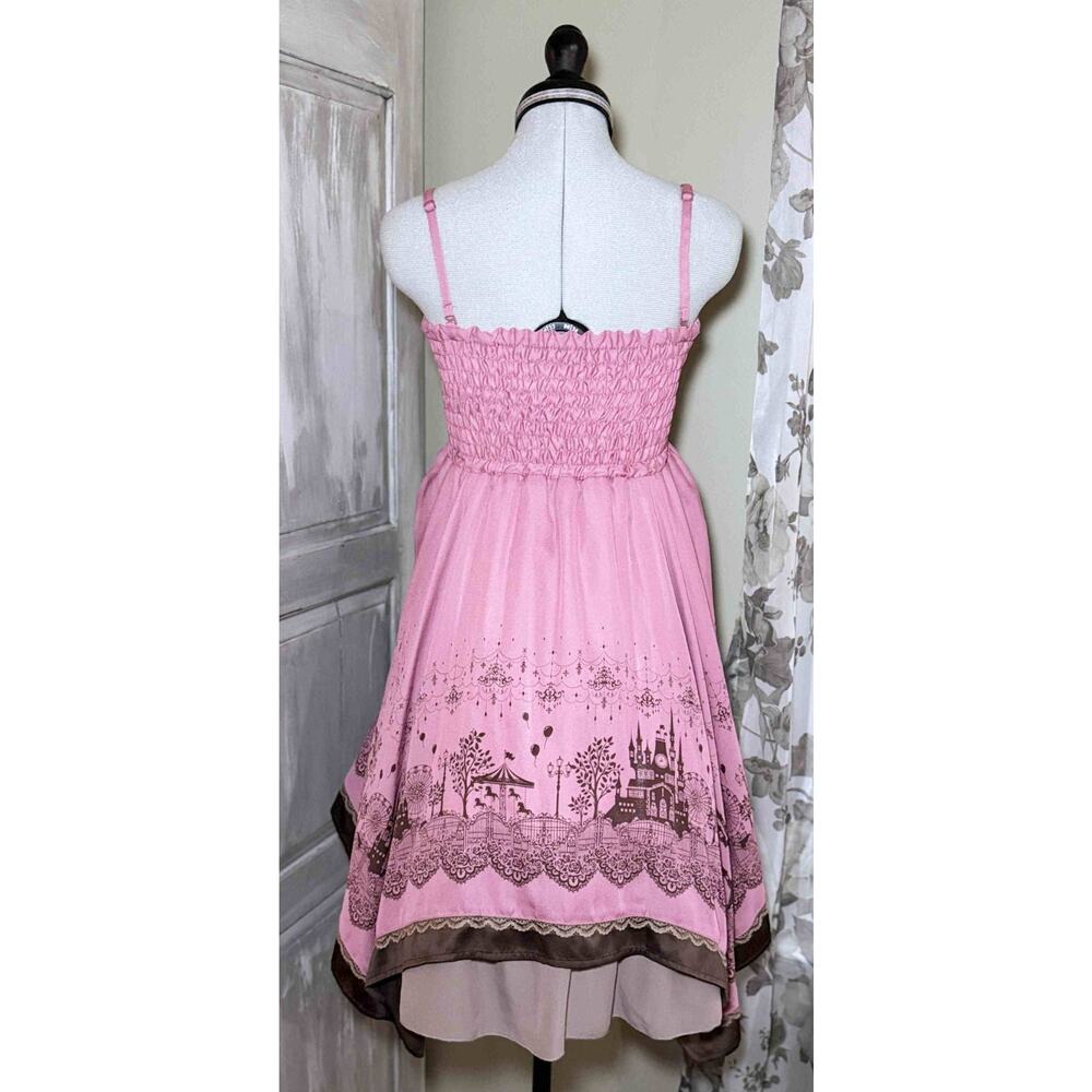 Axes Femme Poetique Fairytale Print 2-Way Camisole Cami Dress Jfashion Himekaji - Picture 11 of 16